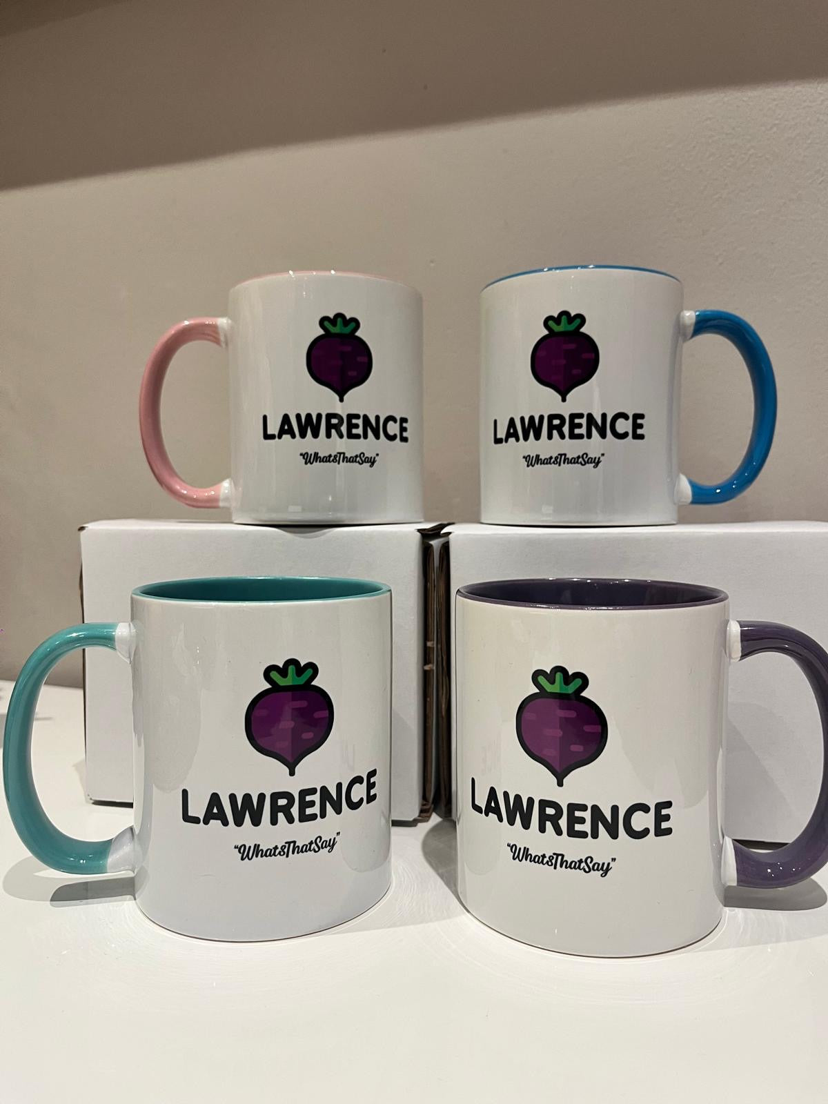 Pink Lawrence Mug