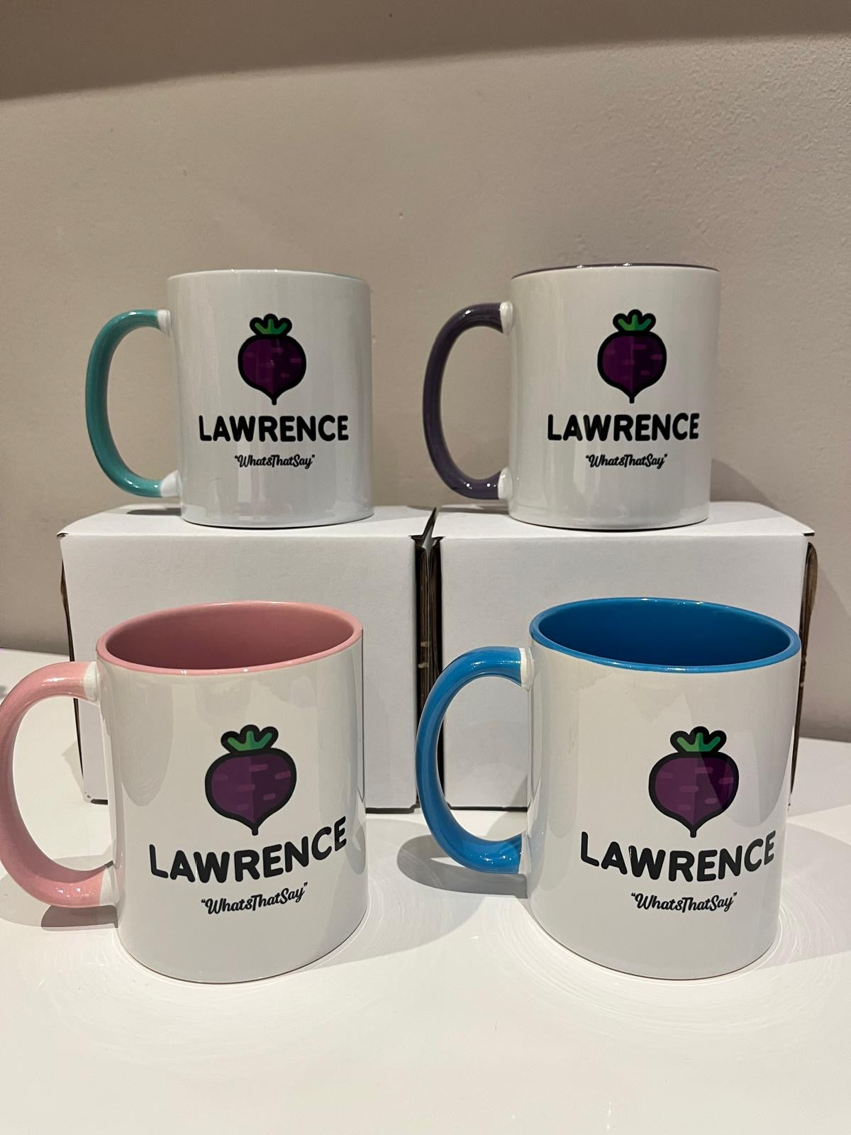 Pink Lawrence Mug