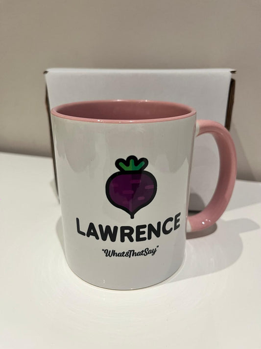 Pink Lawrence Mug